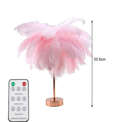 Feather Table Lamp