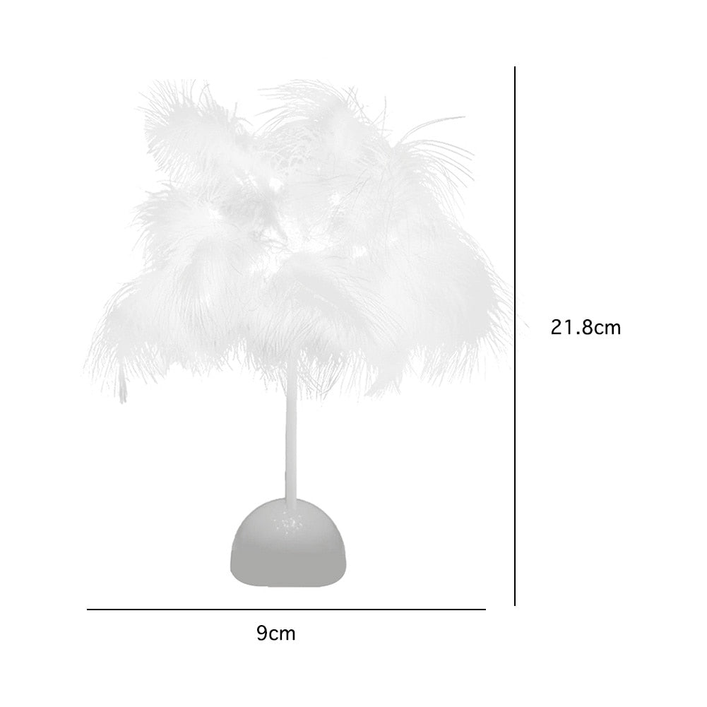 Feather Table Lamp