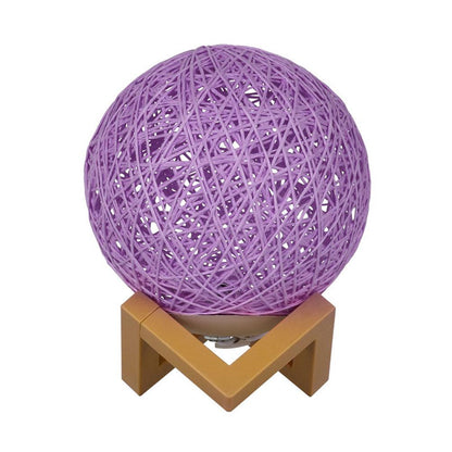 3d Rattan Ball Led Night Light