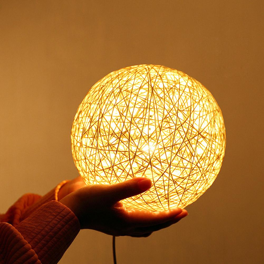 3d Rattan Ball Led Night Light