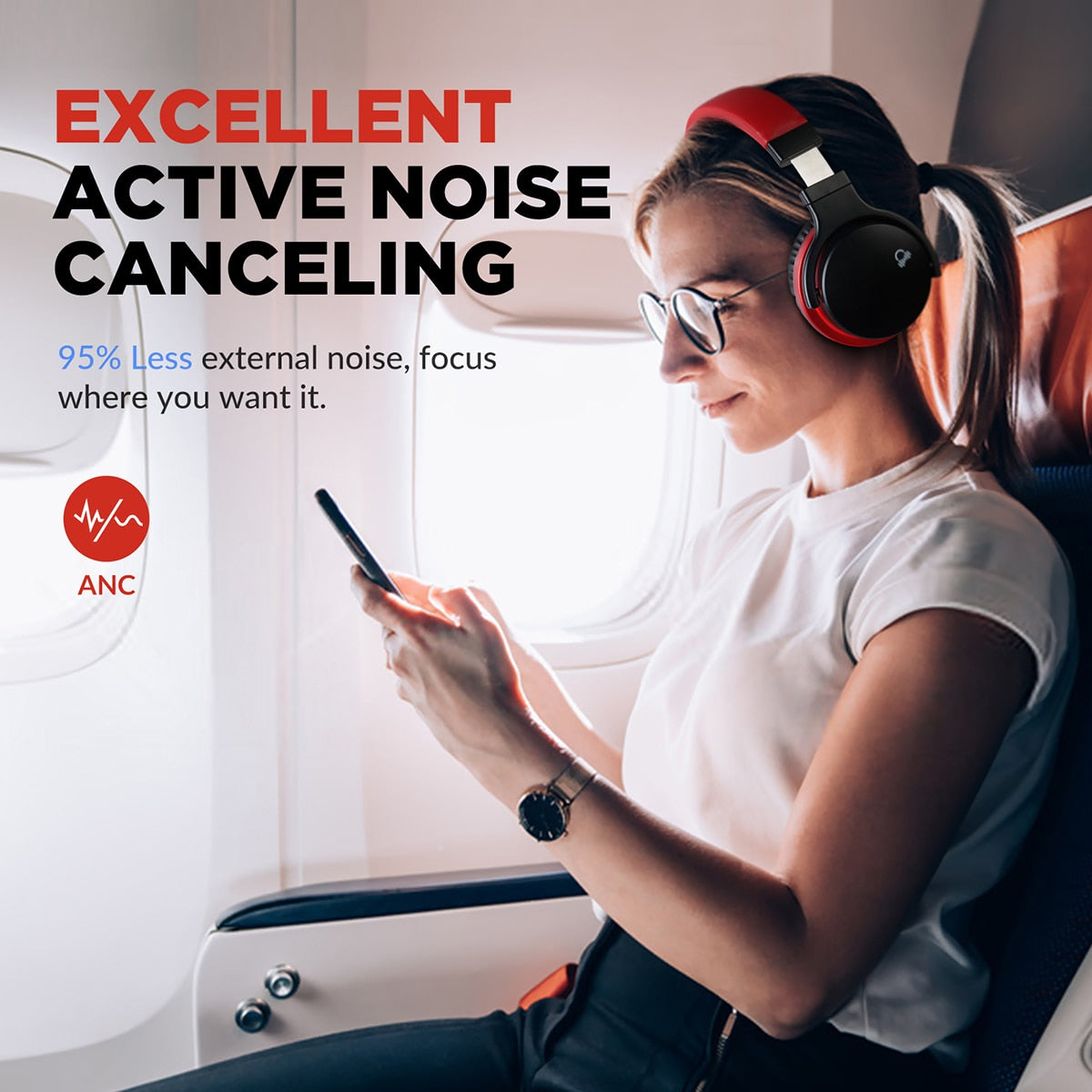 Active Noise Canceling Headphones - BOMB