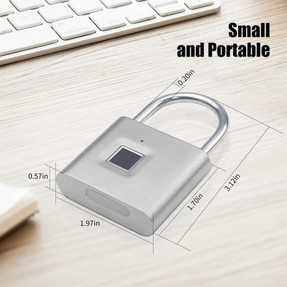 Portable Keyless Smart Fingerprint Padlock - BOMB