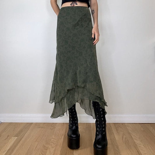 Fairy Grunge Floral Skirt